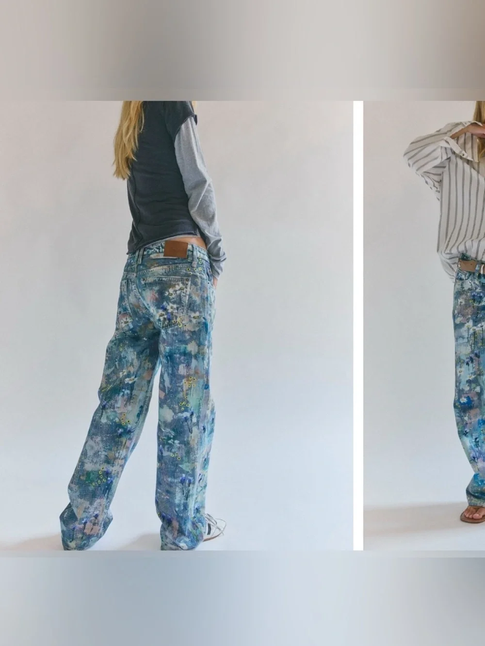 NWOT Free People We The Free Tennessee Low-Rise Illusions Jeans - 24, 25